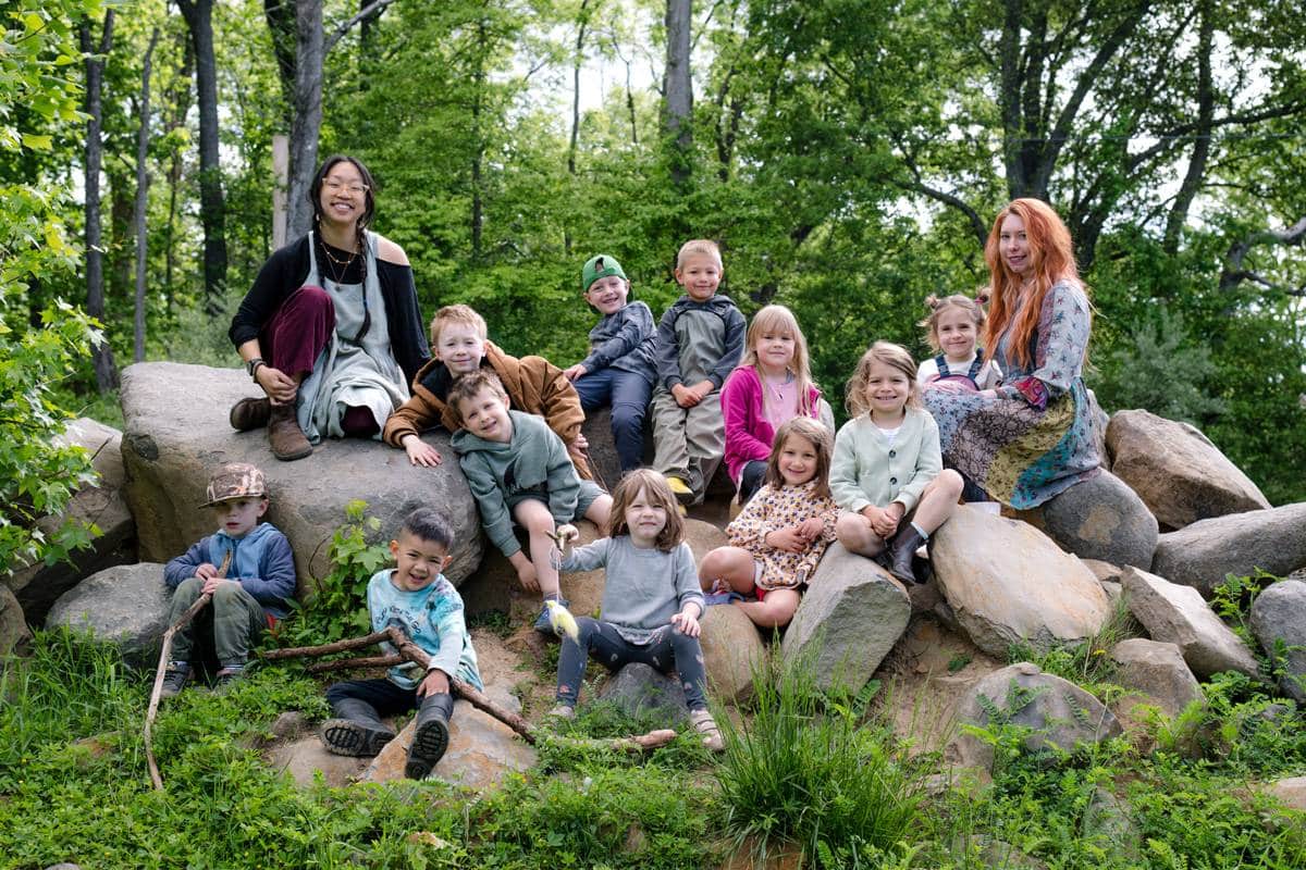 goldenrod early childhood class outdoors