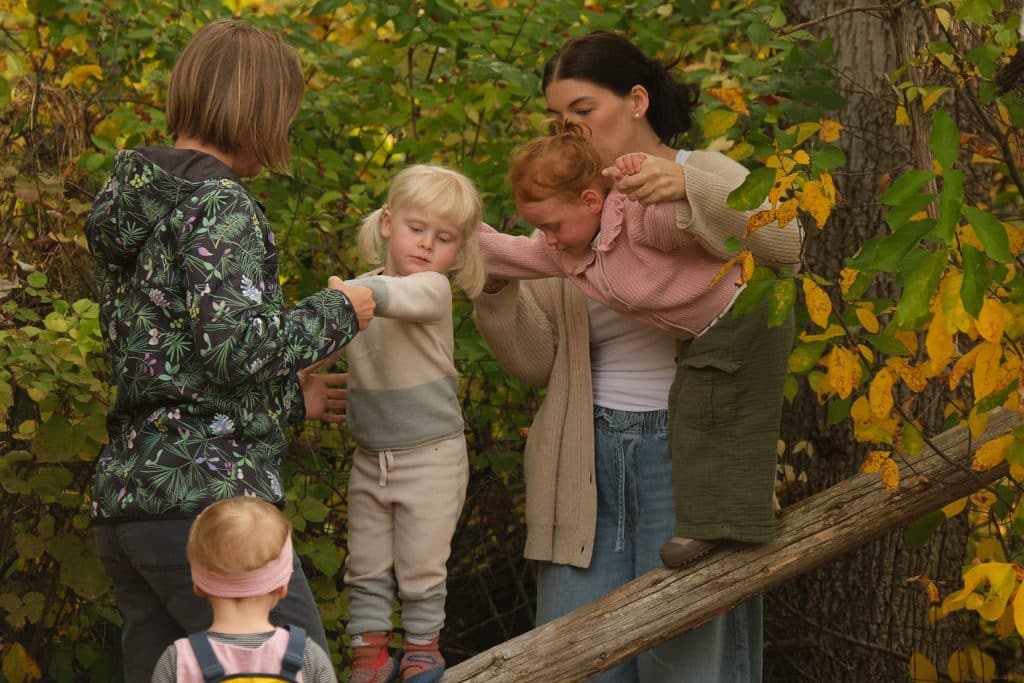 rosebud early childhood class students with their teacher
